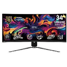 MSI MPG 341CQPX 34 INCH QD OLED 240HZ UWQHD CURVED MONITOR